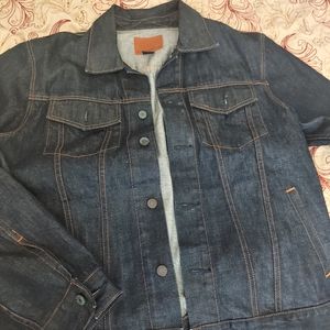 Denim Jacket Men L. Gap Indigo metal buttons